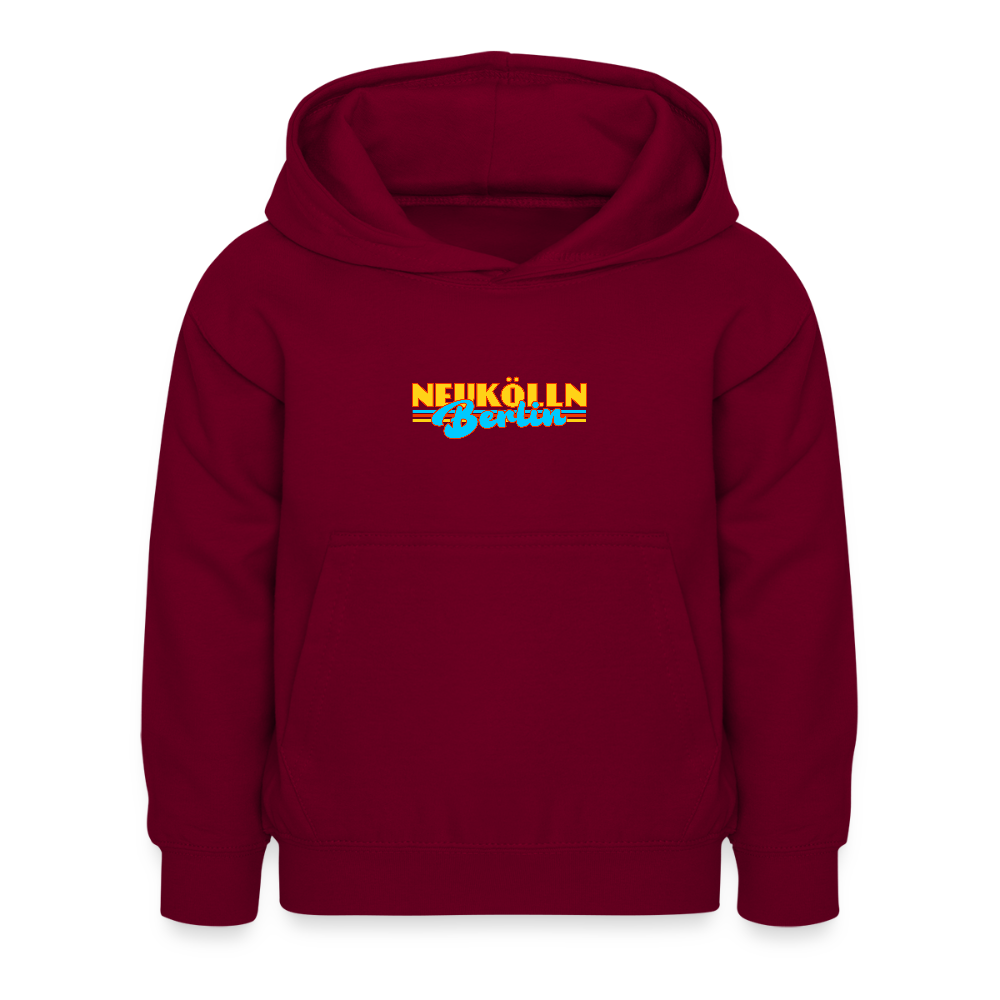Neukölln Berlin Retro - Kinder Hoodie - Bordeaux