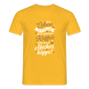 Dit Leben is zu kurz für schlechten Kaffee und olle Meckerköppe! - Männer Premium T-Shirt - Gelb