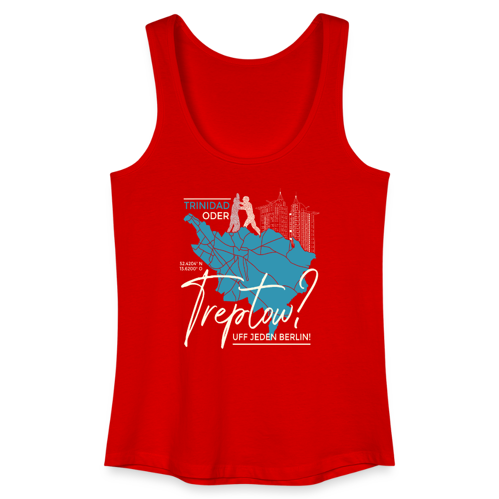 Trinidad oder Treptow - Frauen Bio Tank Top - Rot