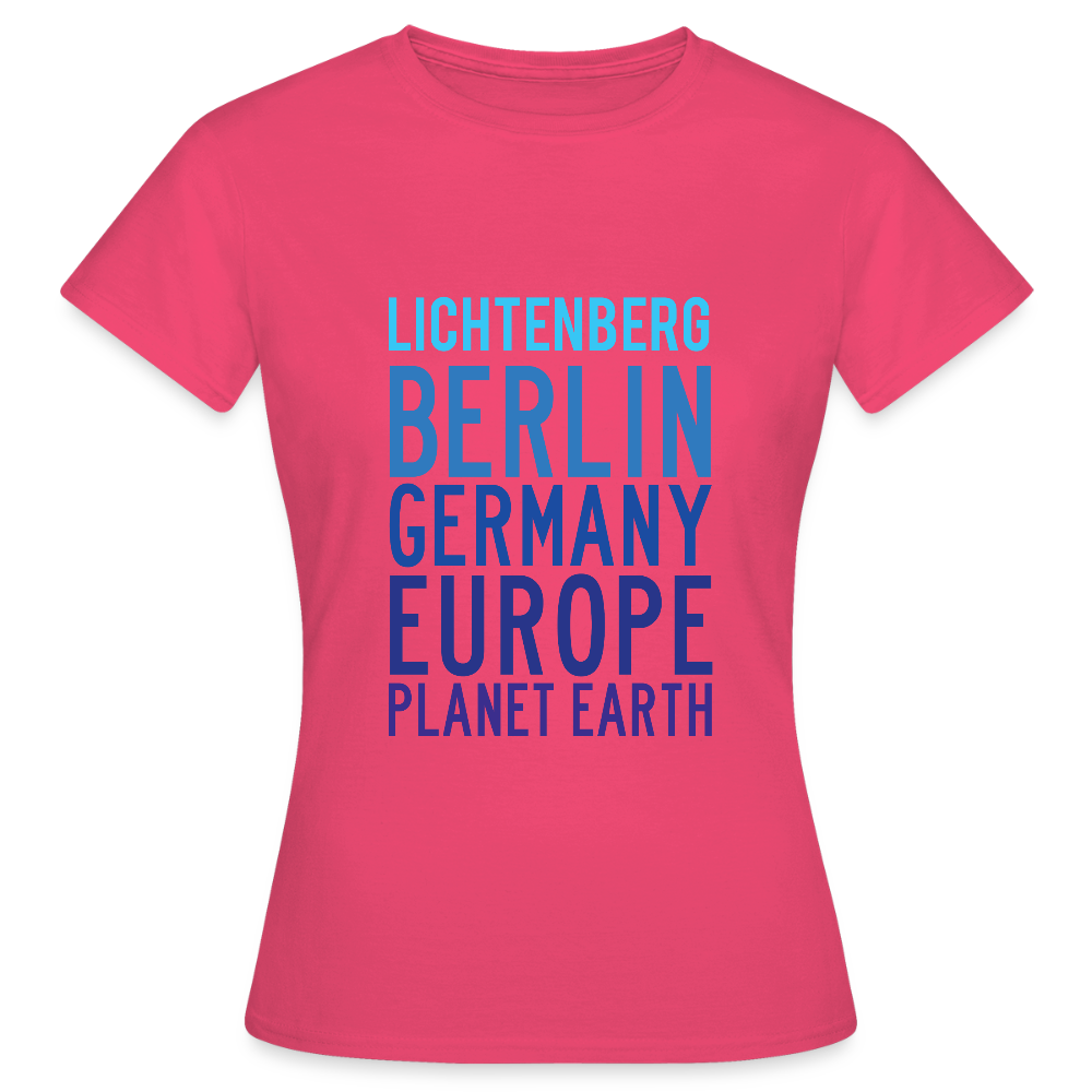 Lichtenberg Planet Earth - Frauen Premium T-Shirt - Azalea