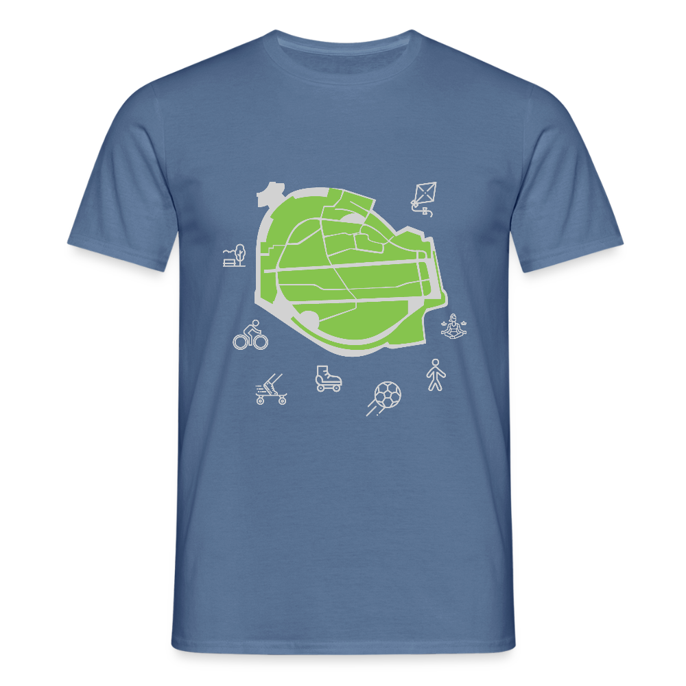 Tempelhof Feld - Männer Premium T-Shirt - Taubenblau