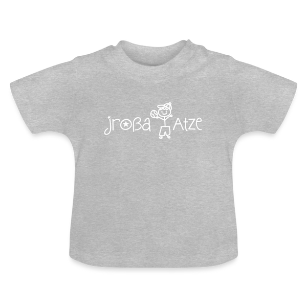 Jroßa atze - Baby T-Shirt - Grau meliert
