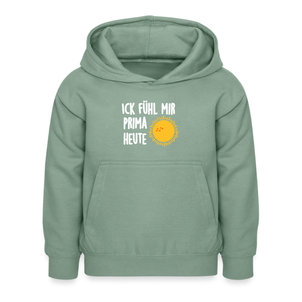Ick fühl mir prima - Kinder Hoodie - Graugrün