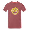 Wennde lachst, mach ick mit! - Männer Premium T-Shirt - washed Burgundy