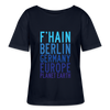 F'hain - Planet Earth - Relaxed Rundhals Frauen Bio-T-Shirt - Navy