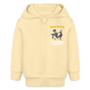 Juten Morjen, Backfeifenjesichta! - Baby Bio Zip Hoodie - Creme
