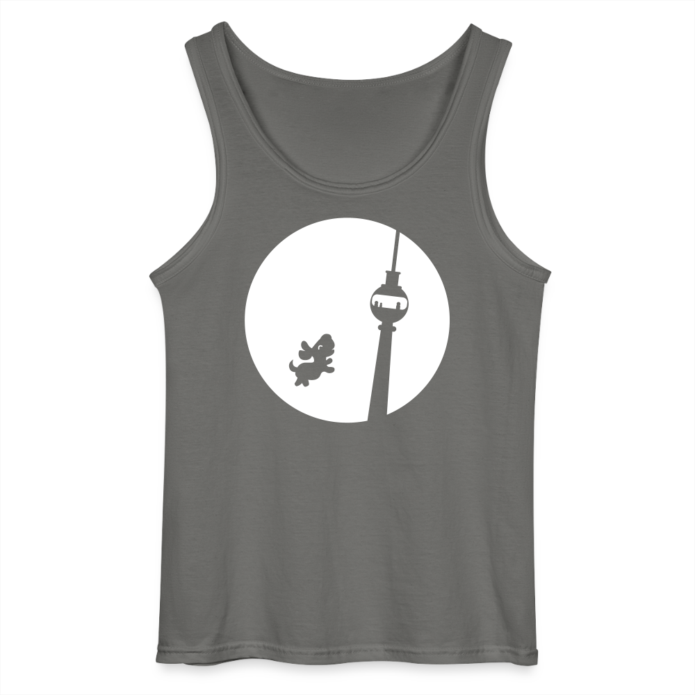 Hund am Fernsehturm - Männer Tank Top - Anthrazit