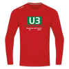 U3 - Männer Sport Langamshirt - Rot