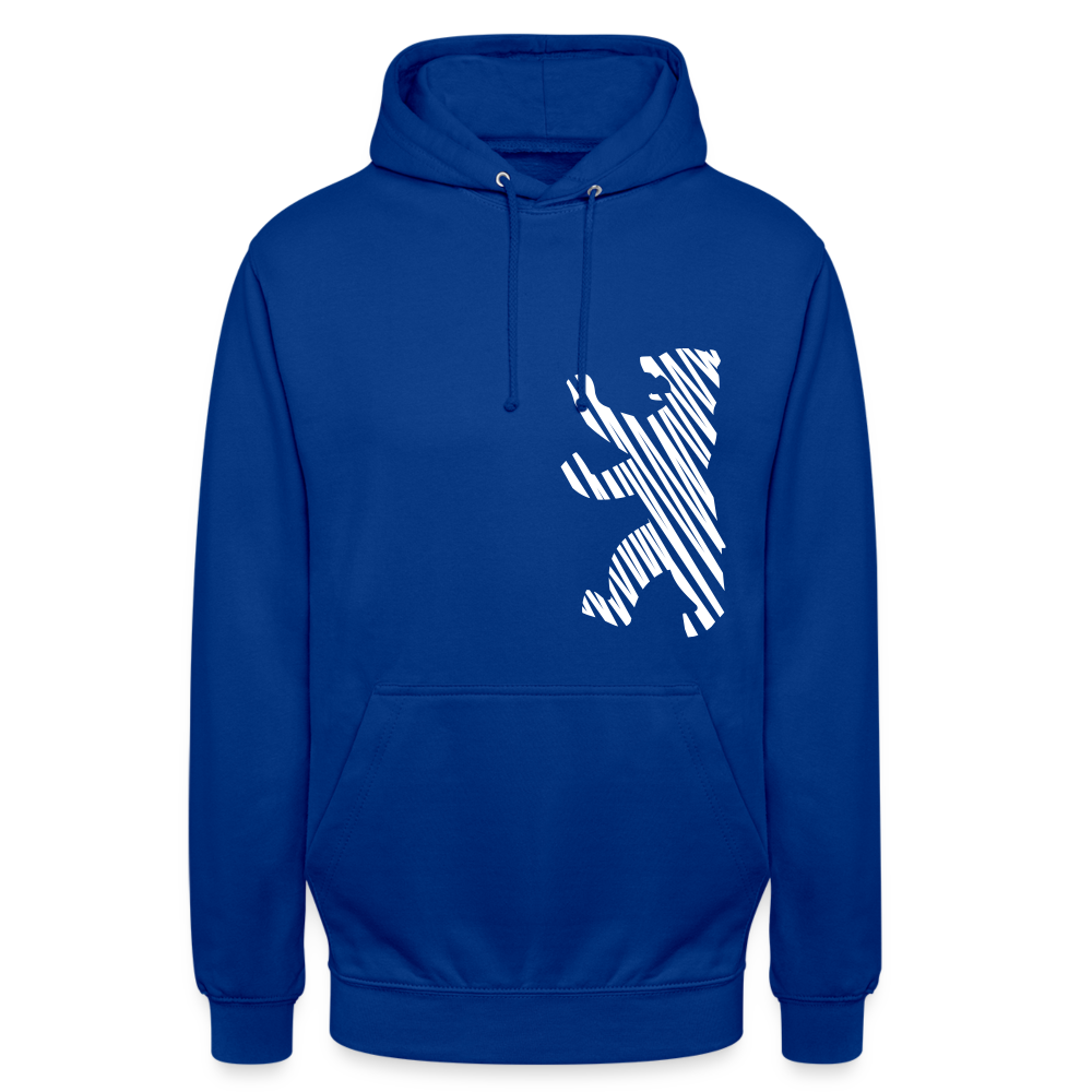 Berliner Bär im Netz - weiß - Unisex Hoodie - Royalblau