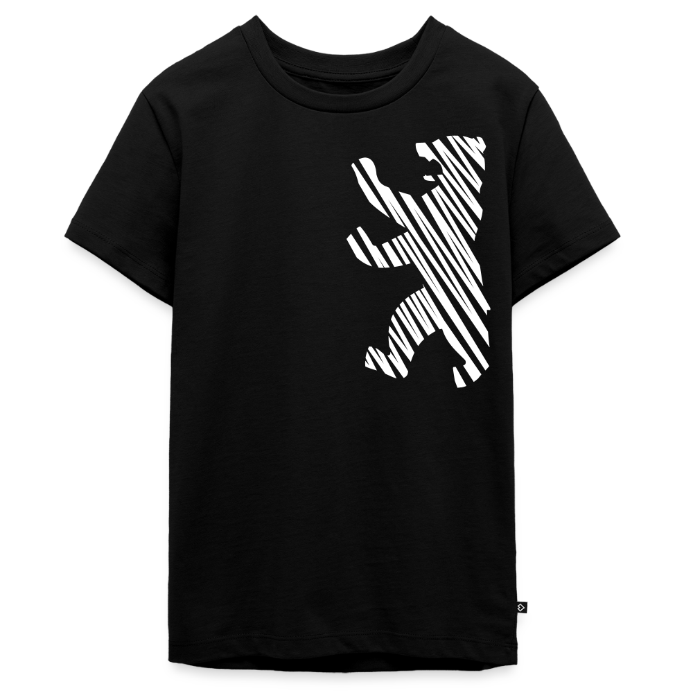 Berliner Bär im Netz - weiß - Teenager Premium T-Shirt - Schwarz