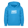 Sorry, ick bin spät. Hatte keen Bock. - Kinder Hoodie - Meeresblau