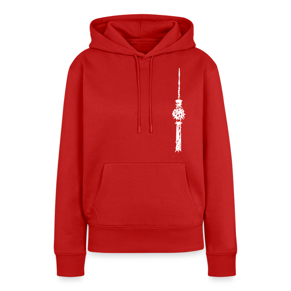 Fernsehturm Zick zack - Frauen Premium Hoodie - Rot