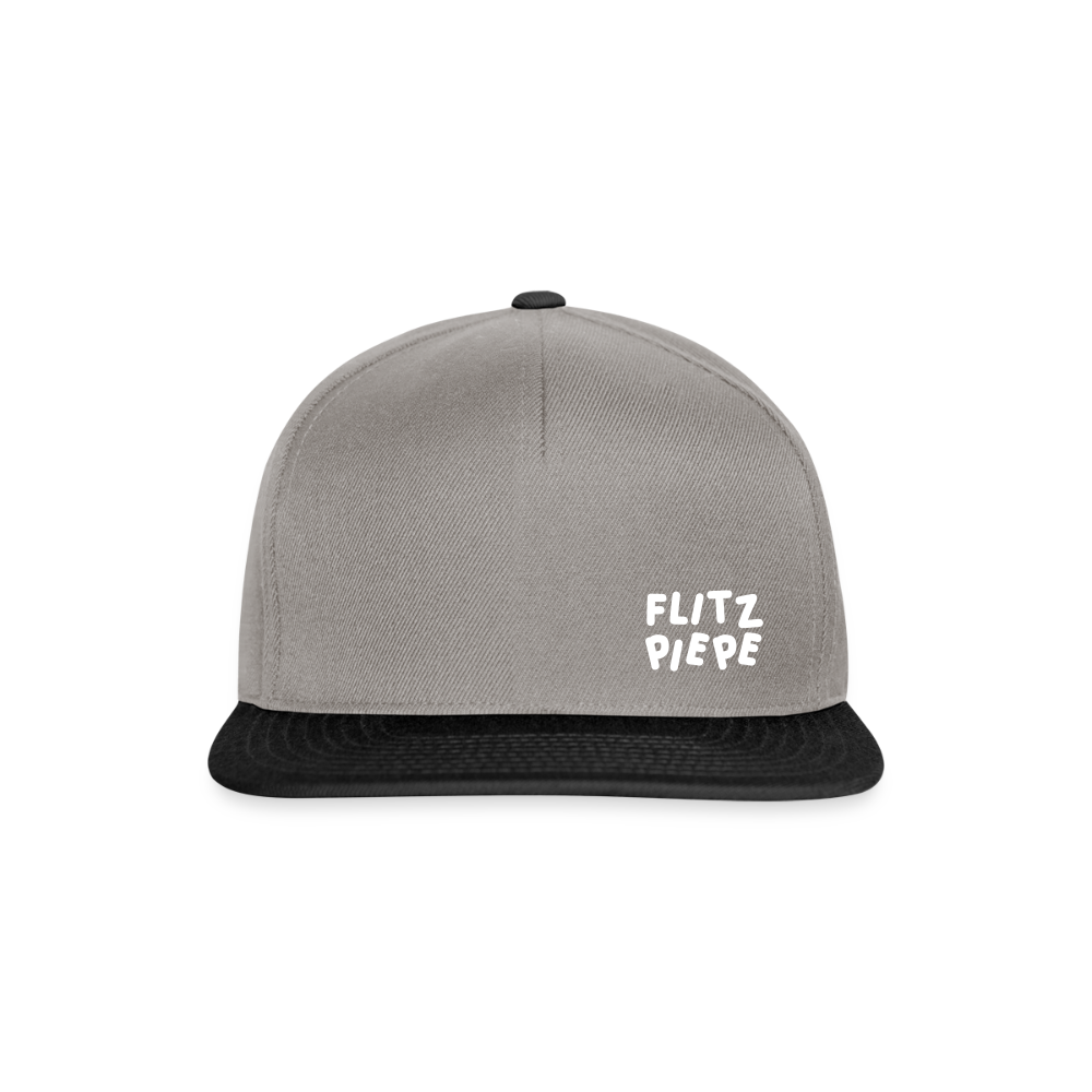 Flitz piepe - Snapback Cap - Graphit/Schwarz