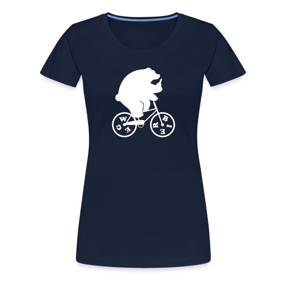 Wegbier Berlin - Frauen Premium T-Shirt - Navy