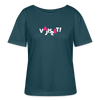 VAJISSET - Relaxed Rundhals Frauen Bio-T-Shirt - Dunkles Petrol