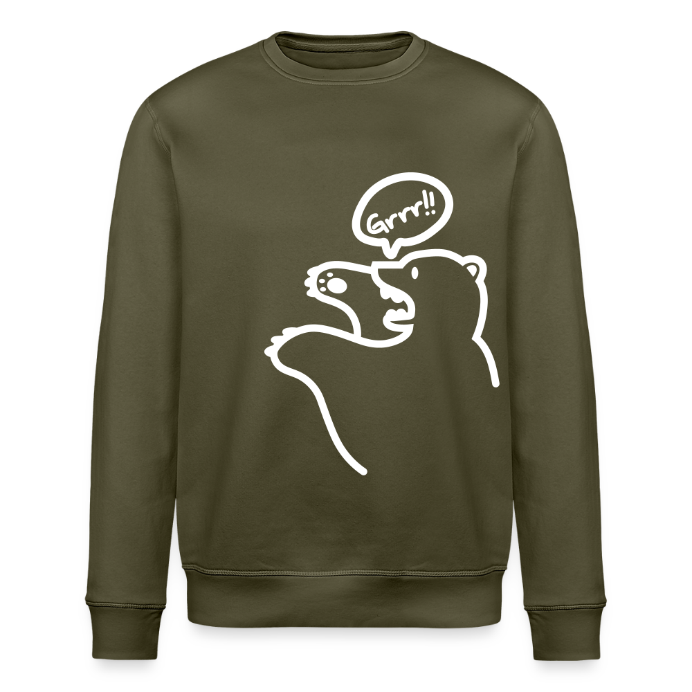 Böser Berliner Bär - Unisex Bio Sweatshirt - Khaki