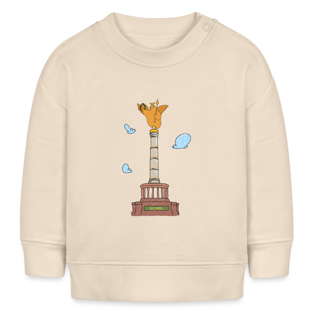 Gold Bär - Baby Bio Pullover - Weißgrau