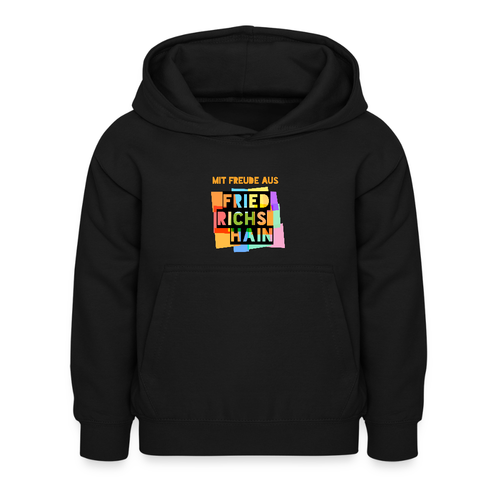 Freude aus Friedrichshain - Kinder Hoodie - Schwarz
