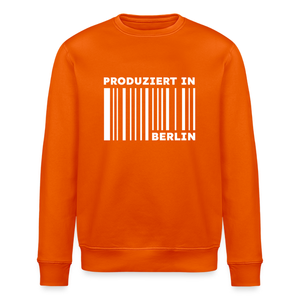 PRODUZIERT IN BERLIN - Unisex Bio Sweatshirt - Tieforange