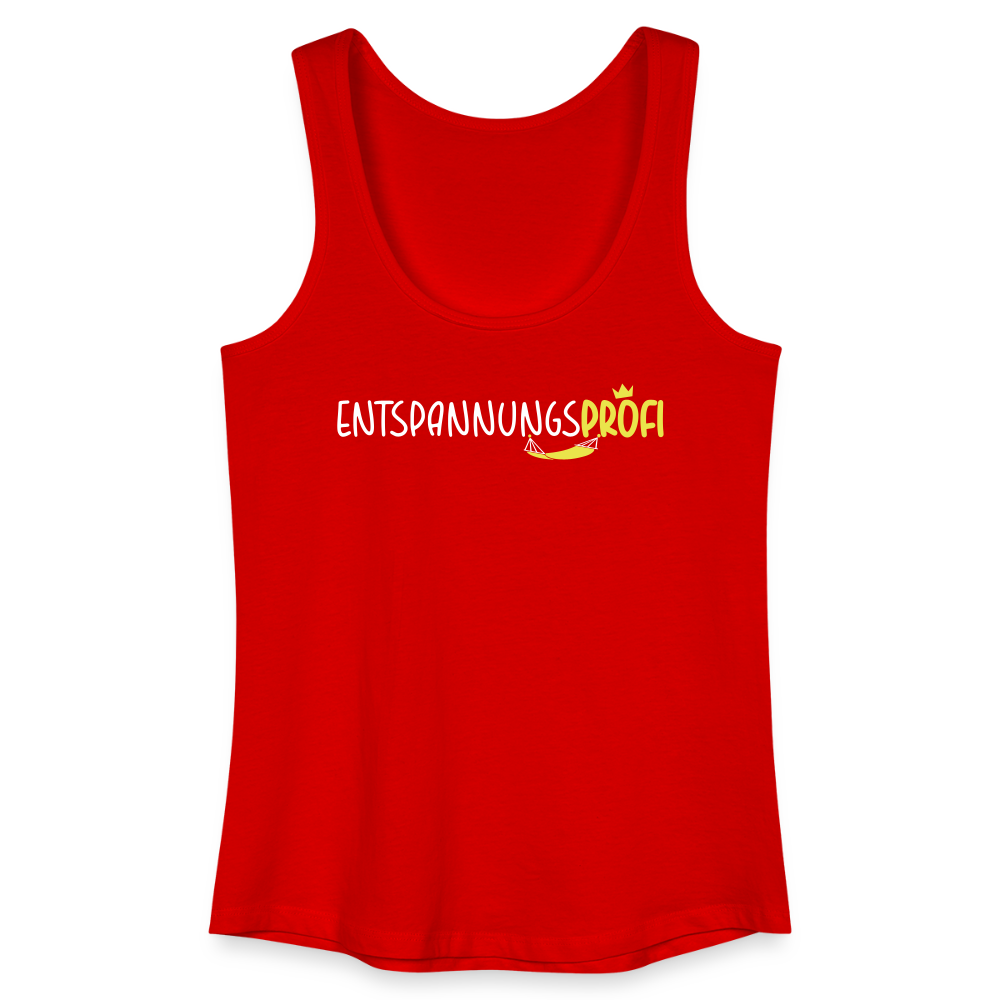 Entspannungsprofi - Frauen Bio Tank Top - Rot