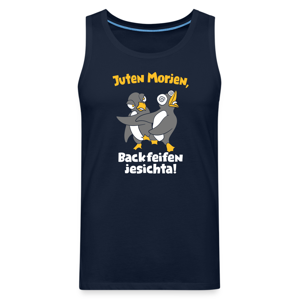 Juten Morjen, Backfeifenjesichta! - Männer Premium Tank Top - Navy