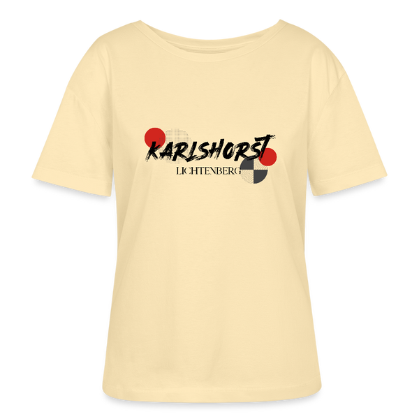 Karlshorst - Relaxed Rundhals Frauen Bio-T-Shirt - Creme