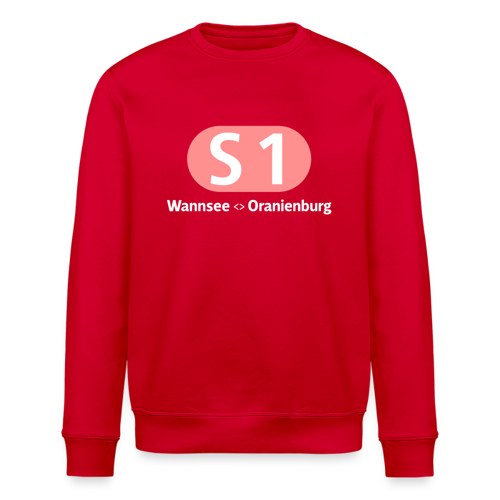 S1 - Unisex Bio Sweatshirt - Rot