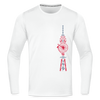 Fernsehturm der Fahrräder - Männer Sport Langamshirt - Weiß