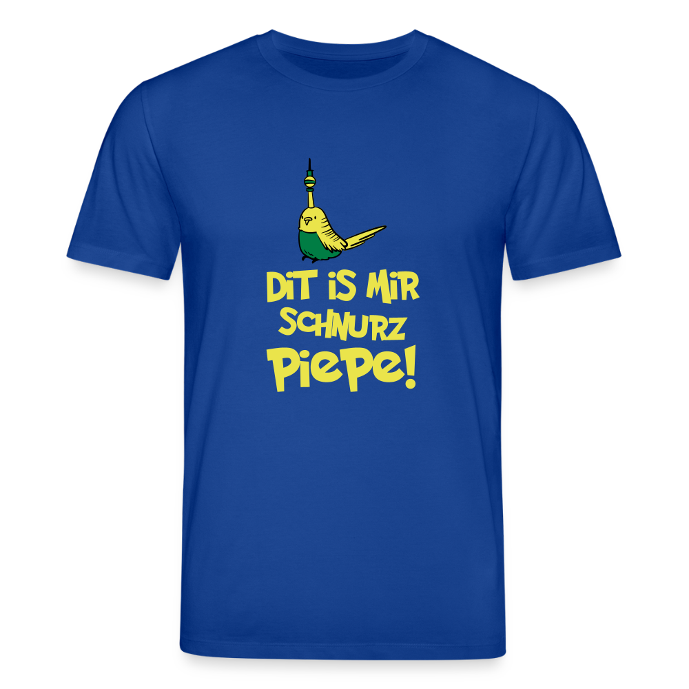 Schnurz Piepe mit Piep - Männer Bio T-Shirt - Dunkelblau