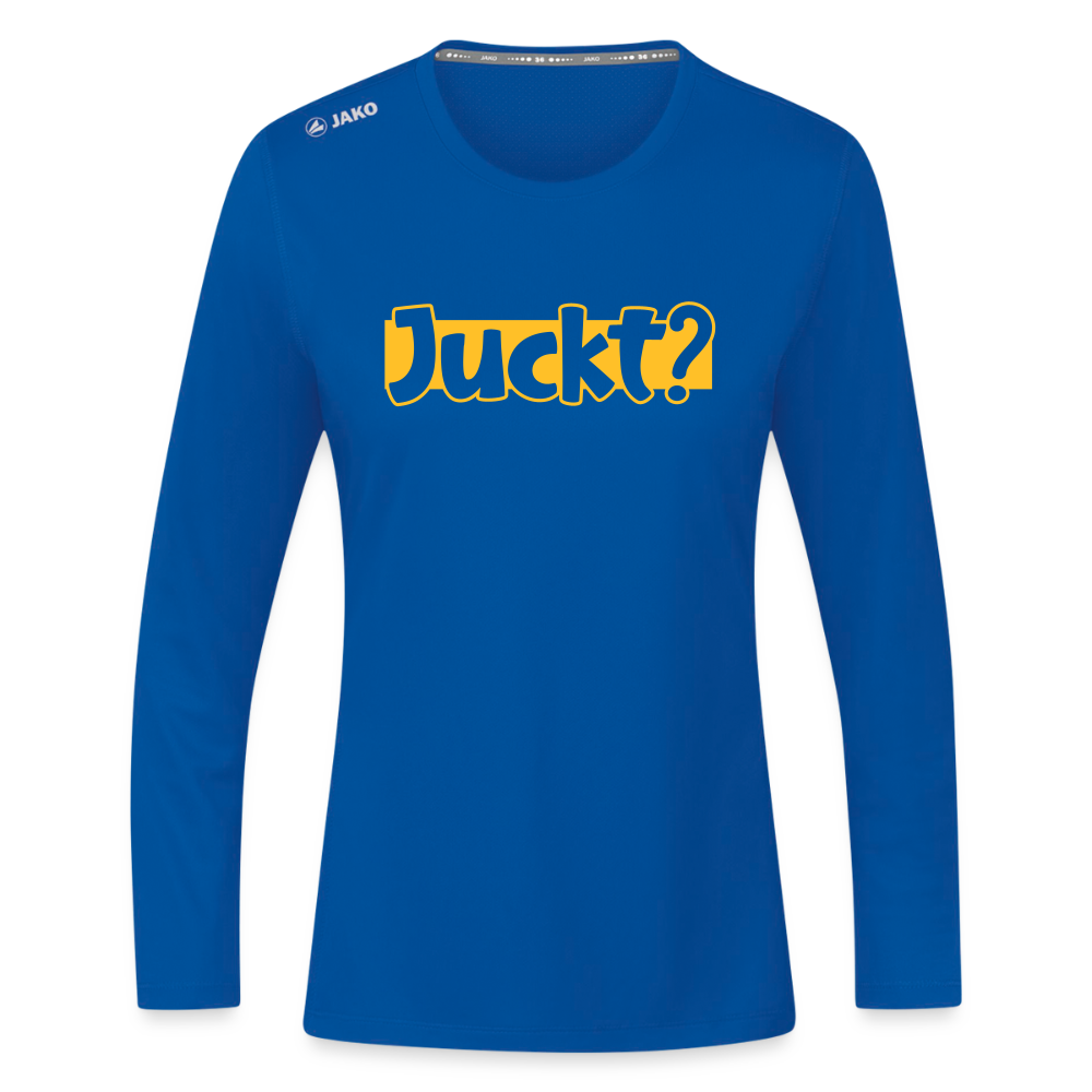 Juckt? - Frauen Sport Langarmshirt - Royalblau