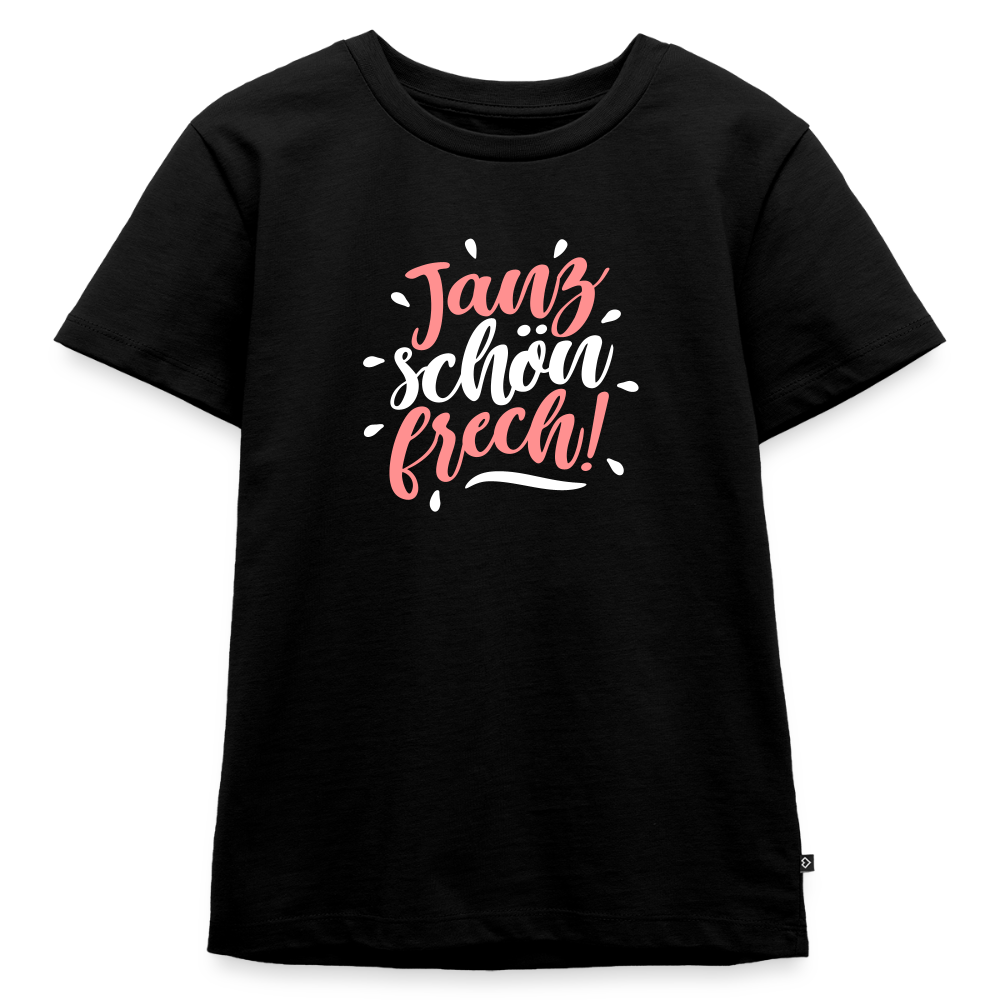 Janz schön frech! - Kinder Premium T-Shirt - Schwarz