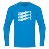 Jebongt! - Männer Sport Langamshirt - Saphirblau