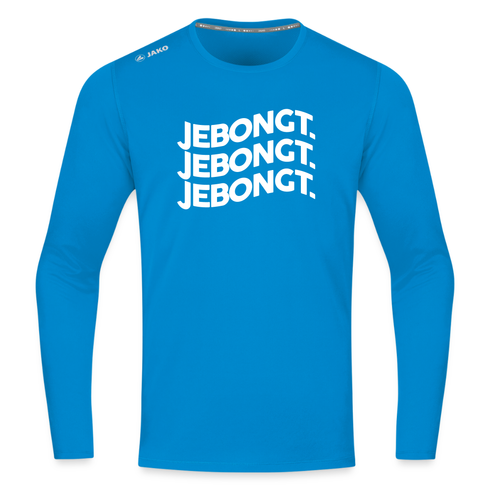 Jebongt! - Männer Sport Langamshirt - Saphirblau