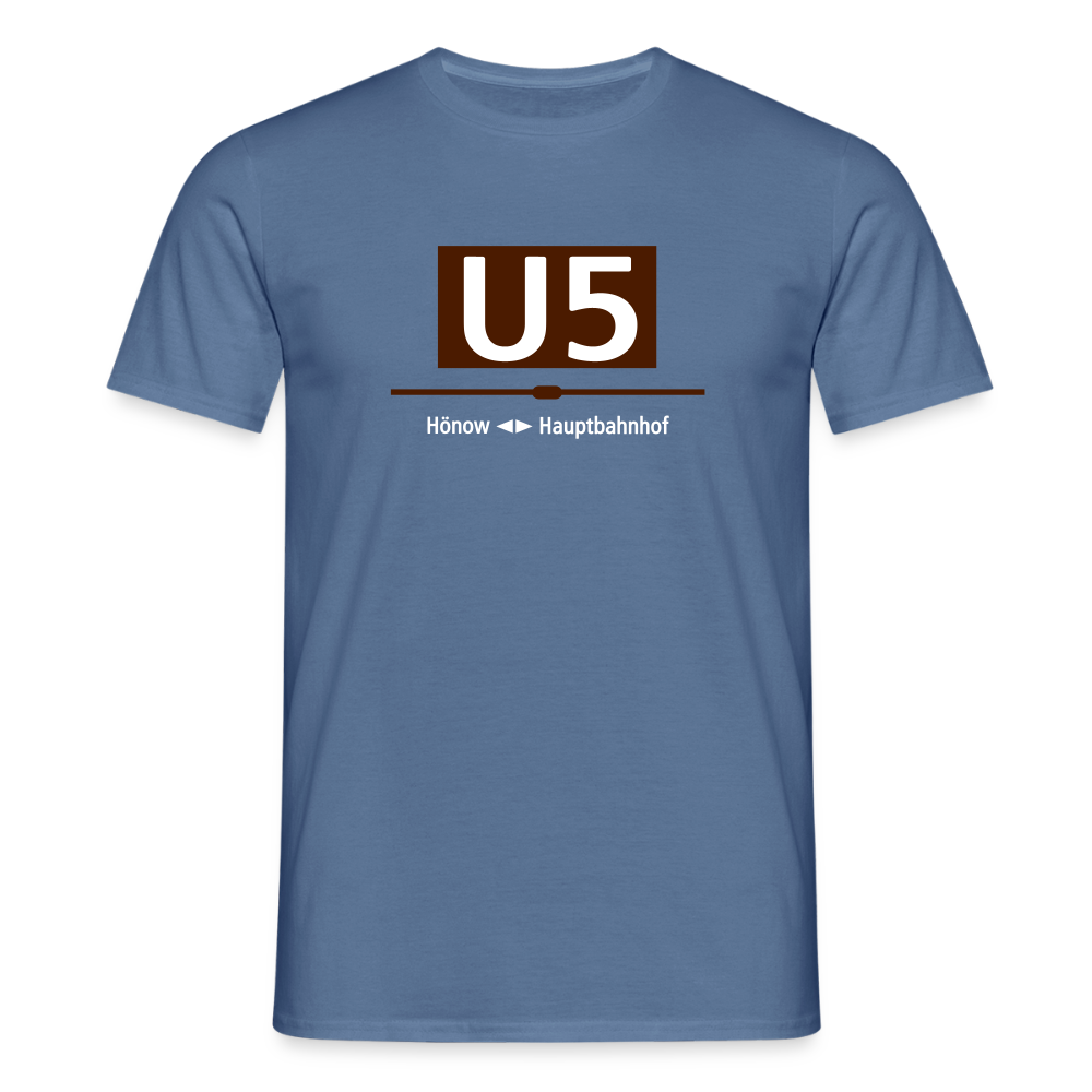 U5 - Männer Premium T-Shirt - Taubenblau 