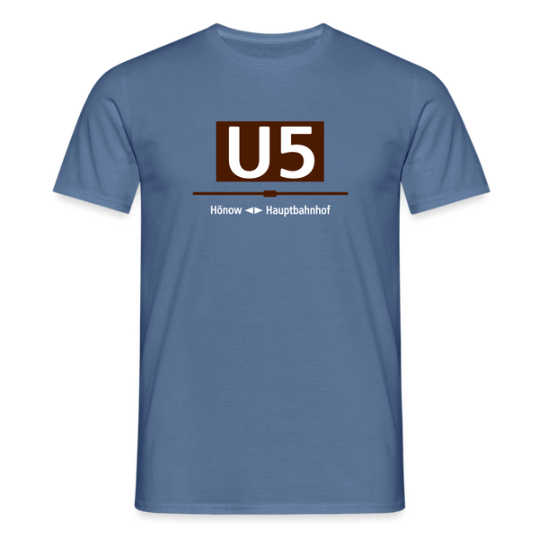 U5 - Männer Premium T-Shirt - Taubenblau 