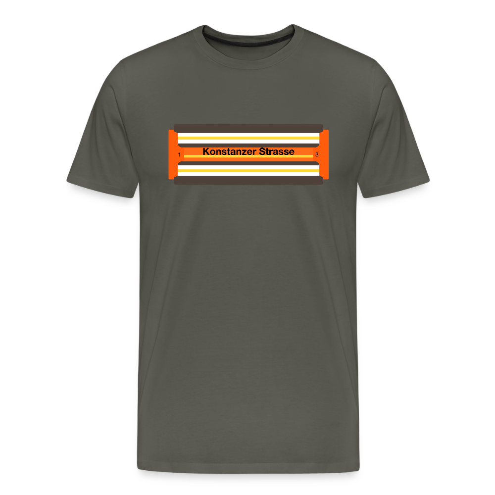 Konstanzer Strasse - Männer Premium T-Shirt - Asphalt