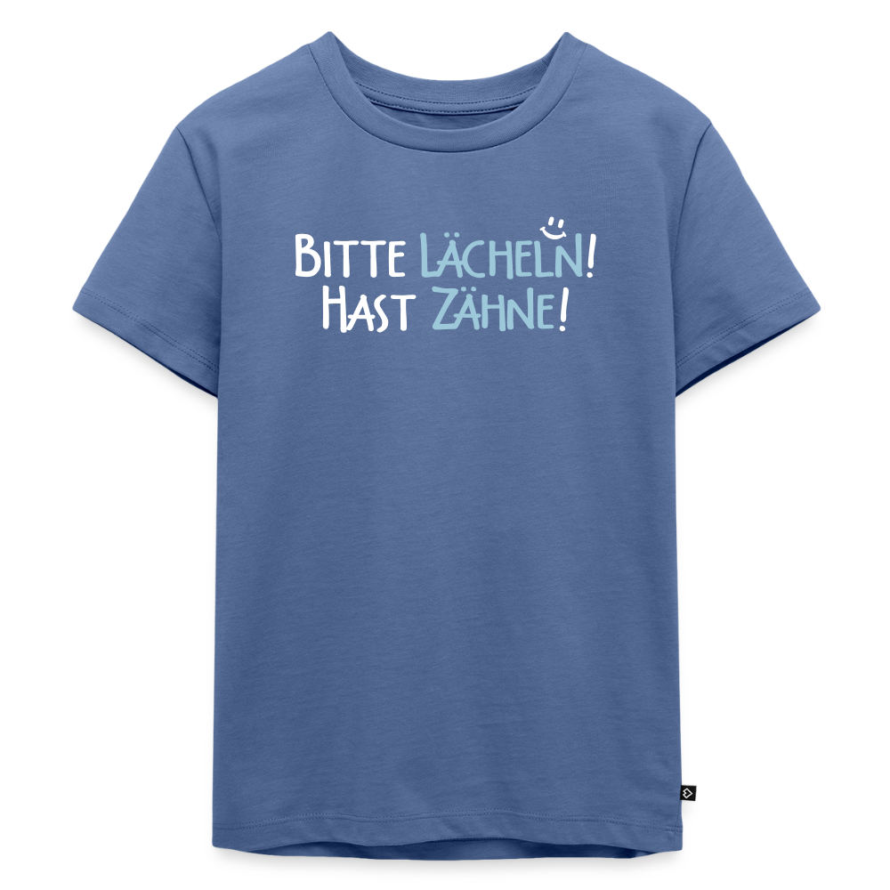 Bitte lächeln! Hast Zähne! - Kinder Premium T-Shirt - Taubenblau
