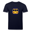U-Bahntunnel - Unisex Bio T-Shirt - Navy