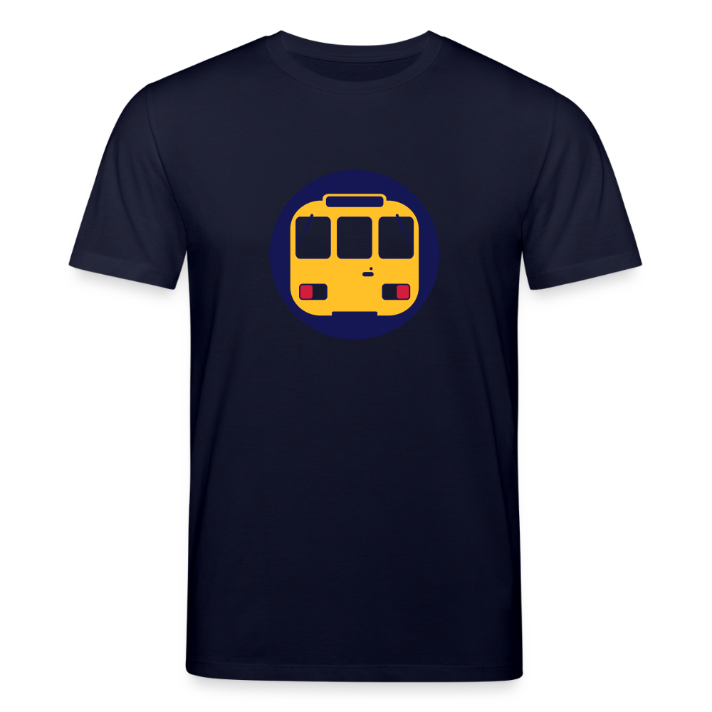 U-Bahntunnel - Unisex Bio T-Shirt - Navy