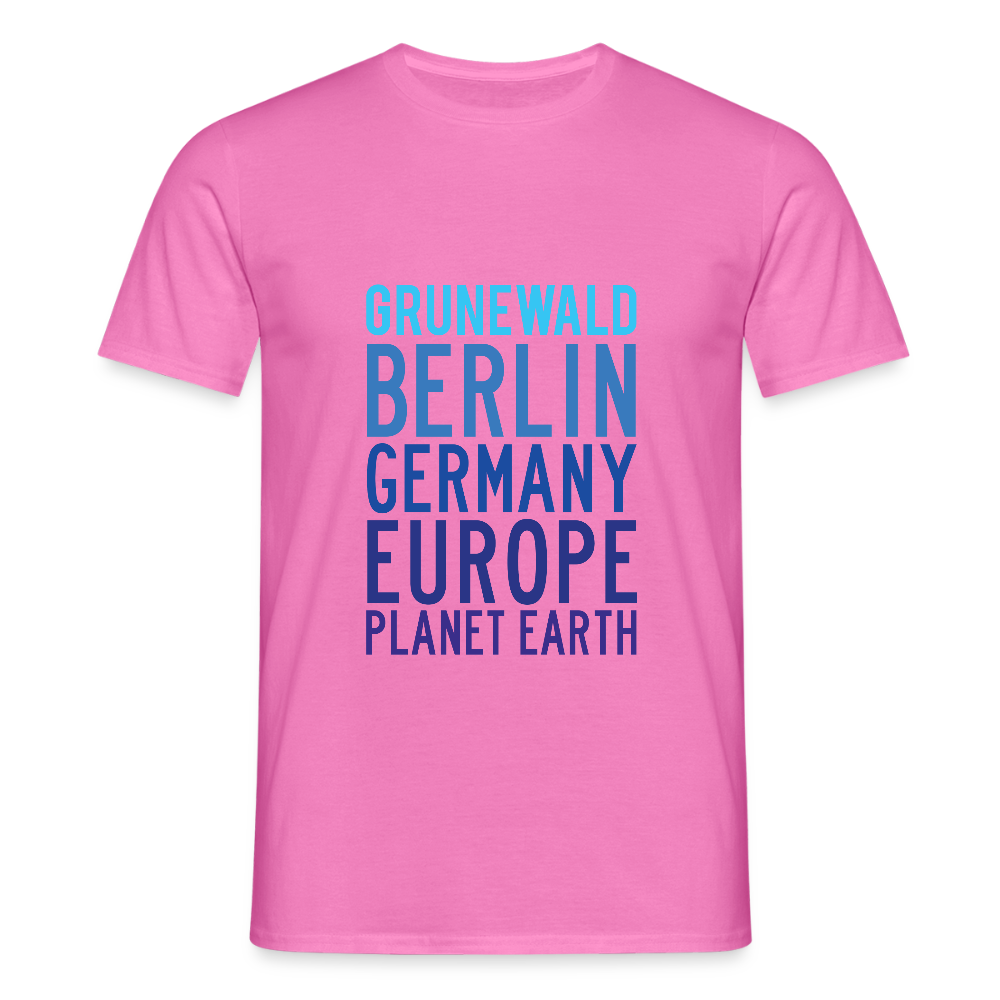 Grunewald Planet Earth - Männer Premium T-Shirt - Pink