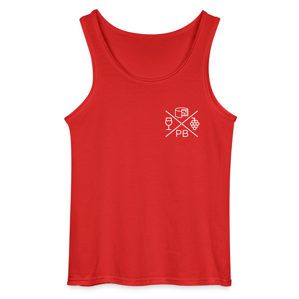 Prenzlauer Berg Kiez - Männer Tank Top - Rot