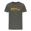 Tach! Ick steh uff Esel! - Männer Premium T-Shirt - Asphalt