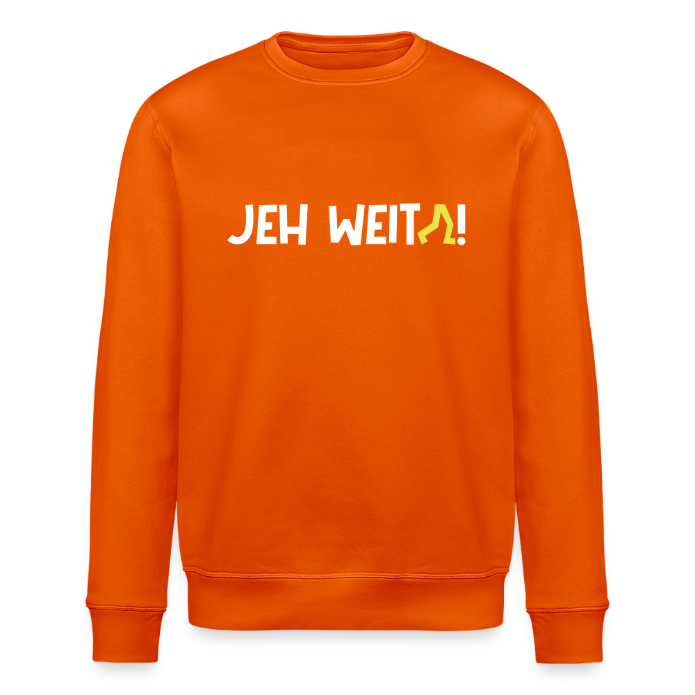 Jeh Weita! - Unisex Bio Sweatshirt - Tieforange