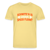 Schwitz'n is wenn Speck flennt - Unisex Bio T-Shirt - Gelb Viva