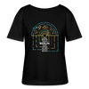 Berlin im Sonnensystem - Relaxed Rundhals Frauen Bio-T-Shirt - Schwarz