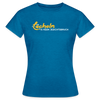 Lächeln is keen Jesichtsbruch - Frauen Premium T-Shirt - Antikblaues Saphir meliert