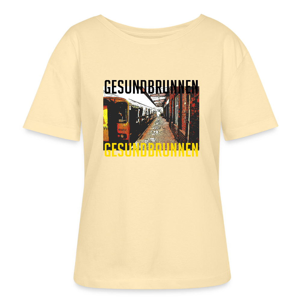 Gesundbrunnen Metro - Relaxed Rundhals Frauen Bio-T-Shirt - Creme