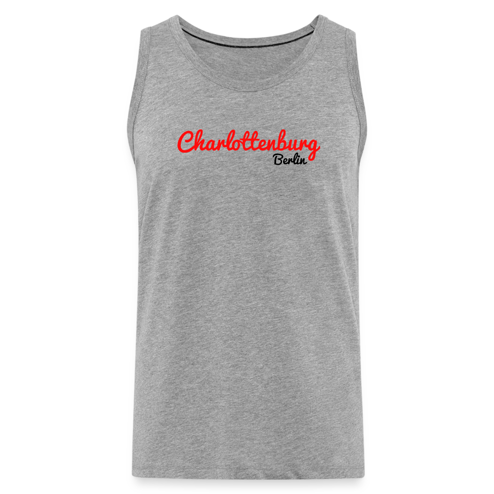 Charlottenburg Berlin - Männer Premium Tank Top - Grau meliert