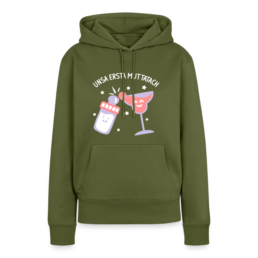 unsa ersta Muttatach - Frauen Premium Hoodie - Khaki