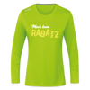 Mach keen Rabatz - Frauen Sport Langarmshirt - Neongrün